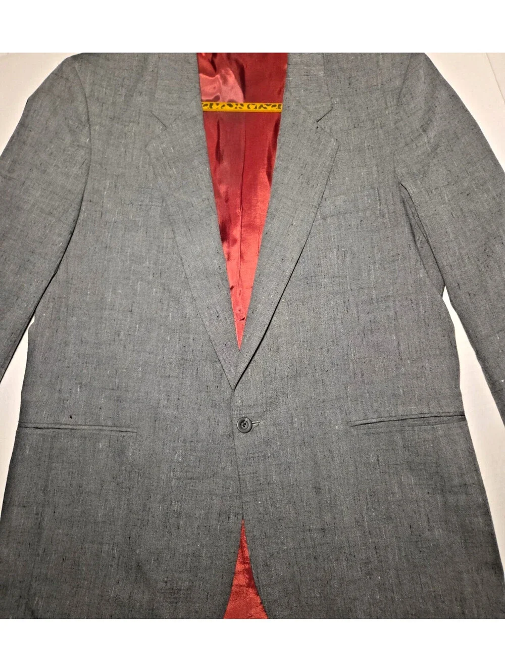Vintage 80s Levi Strauss & Co SEVENS Blazer Mens 44L Gray Sport Coat USA